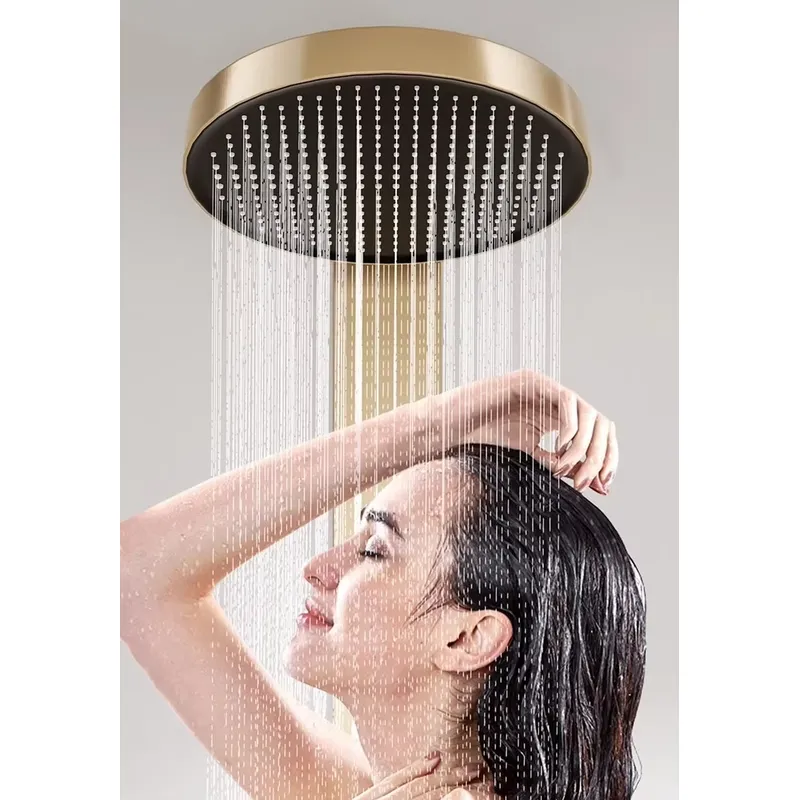 Brass Rainfall Shower Panel Se - Spa & Wellness Paradies Braunschweig recension och pris
